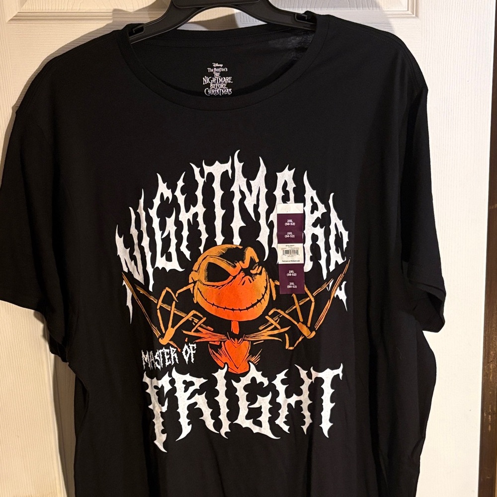 The Nightmare Before Christmas 'Nightmare' Black Graphic T-Shirt -NWT 2XL